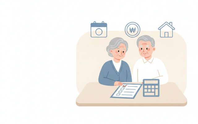 기초연금 수급자격 3단계 자가진단 — 2026 기준표