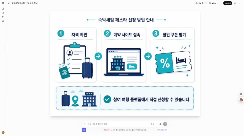 숙박세일 페스타 숙박 할인권 신청방법 안내