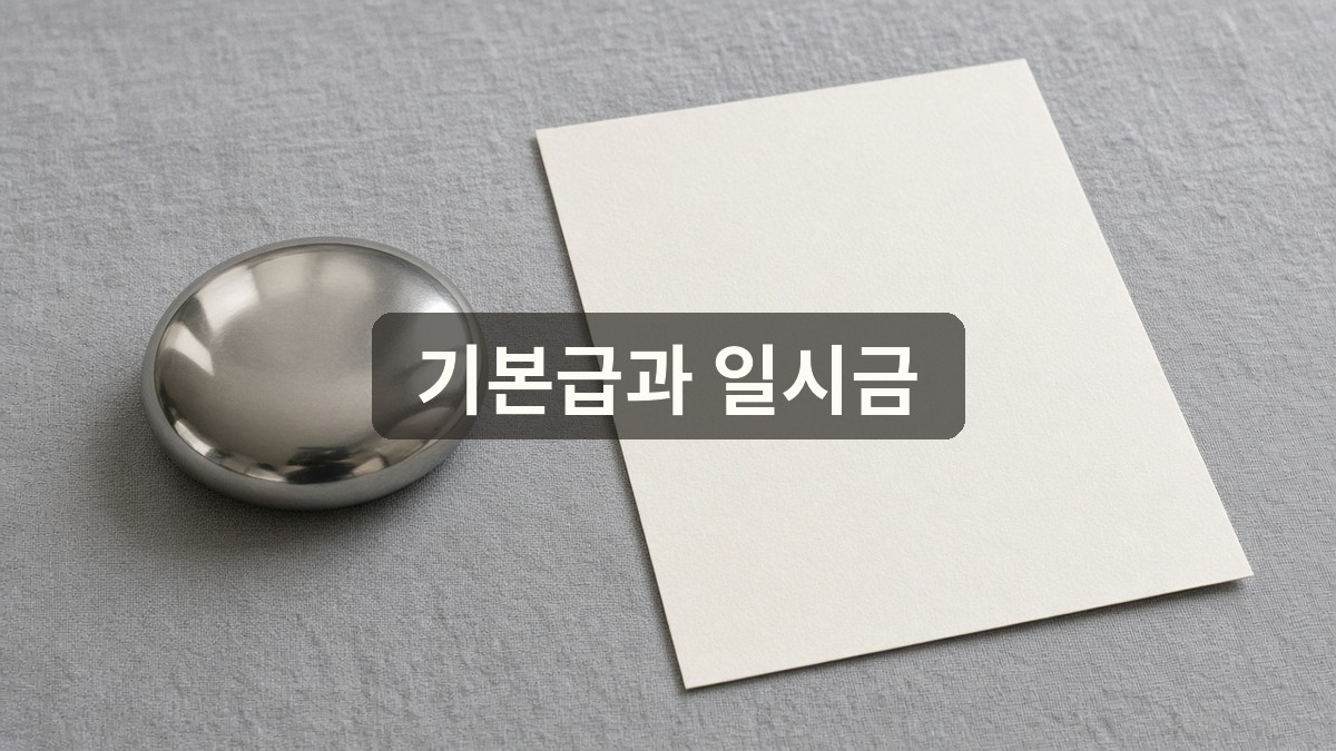 포스코 임단협 요약을 적은 서류와 창밖 제철 풍경